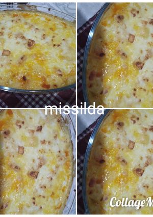 صورة لوصفة غراتان بالبطاطس والشورما