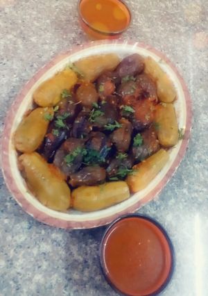 صورة لوصفة باذنجان وكوسا محشي
