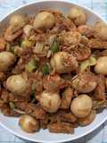 Sambel Goreng Tempe Telur Puyuh Udang