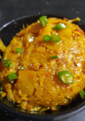 বাঁধাকপির ঘন্ট নিরামিষ (bandhakopir ghonto recipe in Bengali) রেসিপির প্রধান ছবি