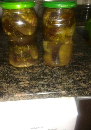 Una foto de Berenjenas al escabeche