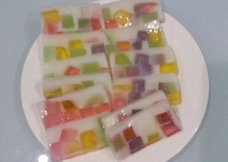 Langkah Mudah untuk Membuat Puding mozaik, Bikin Ngiler