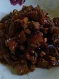 Oseng cingur sapi pedas manis