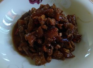 Foto resep Oseng cingur sapi pedas manis