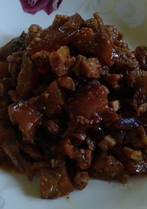 Foto resep Oseng cingur sapi pedas manis