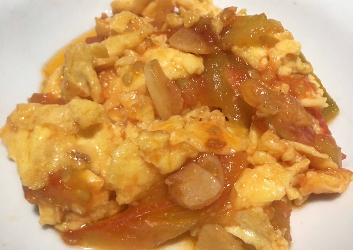 Tumis tomat telur ala taiwan fancie chao tan