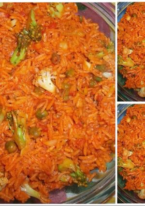 A picture of Tomato spicy Biryani.