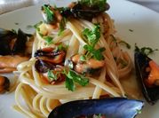 Una foto di pasta cozze