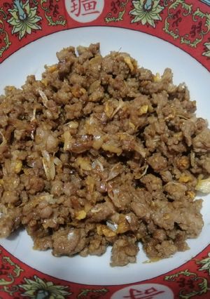 รูปของ ผัดหมูสับน้ำมันหอย