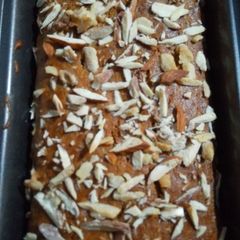 A picture of Walnut Almond Banana Cake.