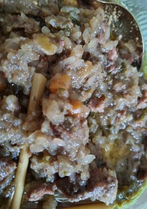 A picture of Shirataki bubur lambuk..ketofy my version.