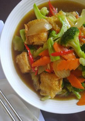 Foto resep Kembang tahu ala hotplate