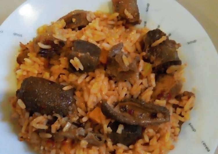 Recipe of Favorite Offals jellof rice