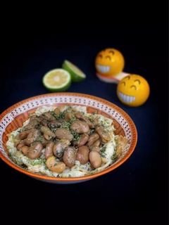 صورة لوصفة باقلاء (فول اخضر) بالدهن