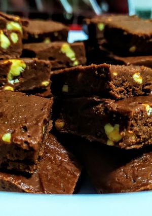 Una foto de FUDGE DE CHOCOLATE🍫y Mantequilla🥜de Maní