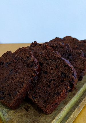 Una foto de Budín integral de chocolate