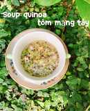 Soup quinoa tôm măng tây