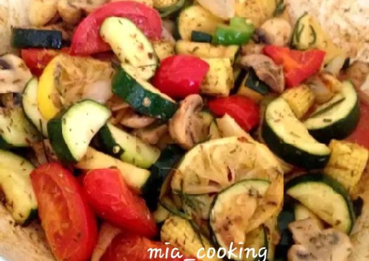 Tutorial Lengkap Menghidangkan Zucchini mix Yummy - Resep Masakan