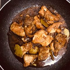 Chicken adobo A picture of Chicken adobo.