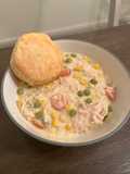 Crockpot Chicken Pot Pie with Biscuits