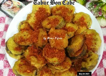 Masakan Unik Terong Goreng Tepung Kobe Tabur Bon Cabe Mantul Banget