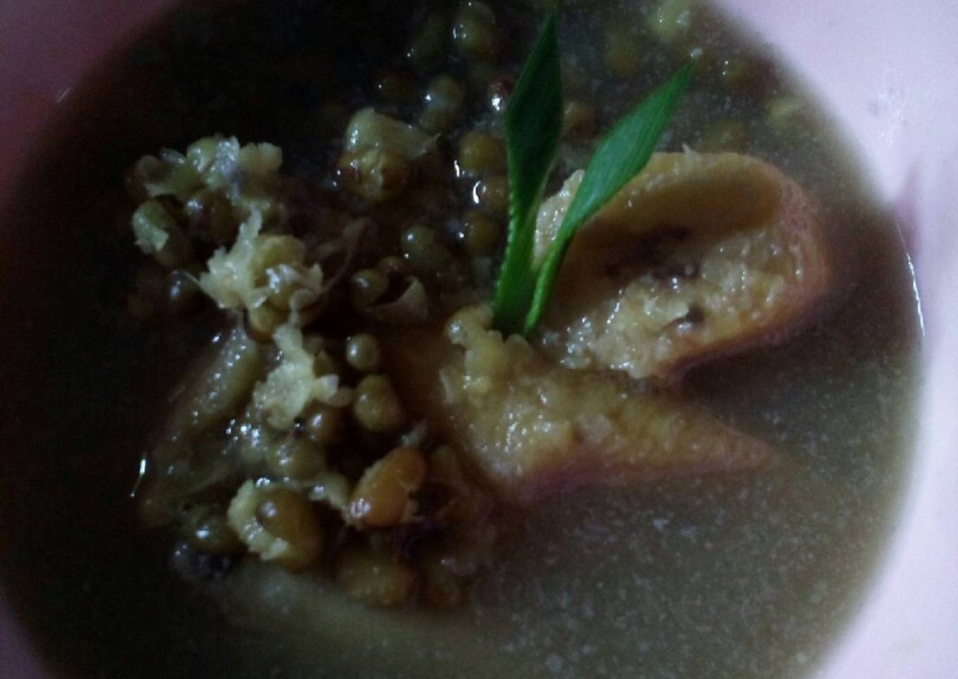 Kolak kacang hijau pisang