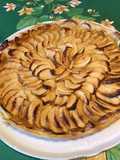Simple Apple Tart (Homemade Rough Puff Pastry and Garden Apples)