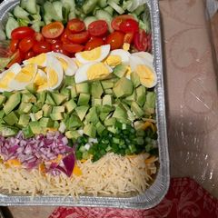 A picture of My version of Cobb Salad.