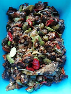 Foto resep Oseng kerang pete pedas