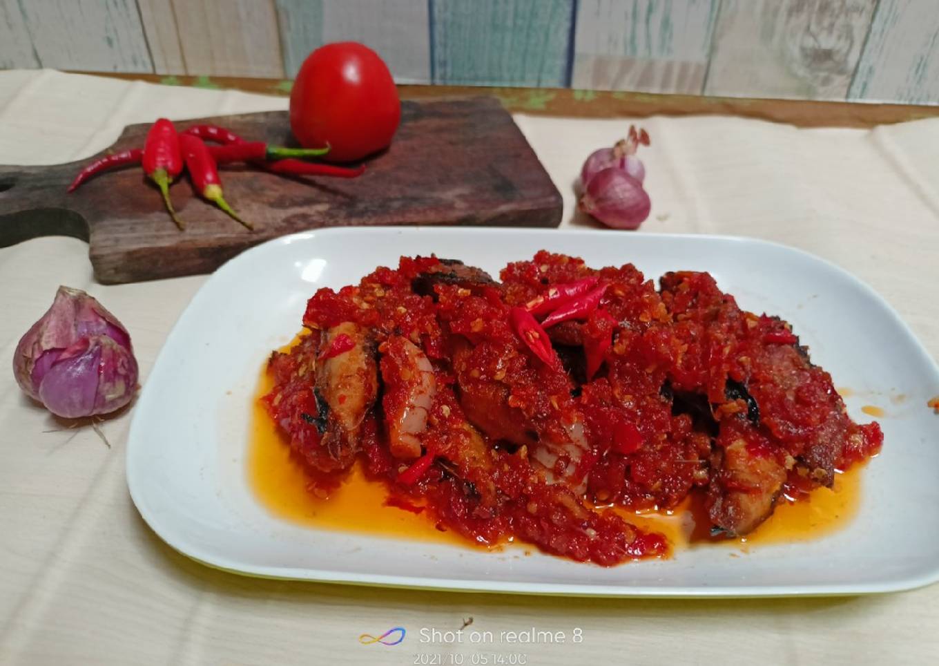 Tongkol pindang balado pedas manis