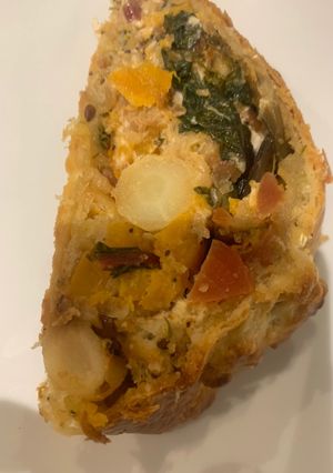 A picture of Seasonal vegetable wellington.