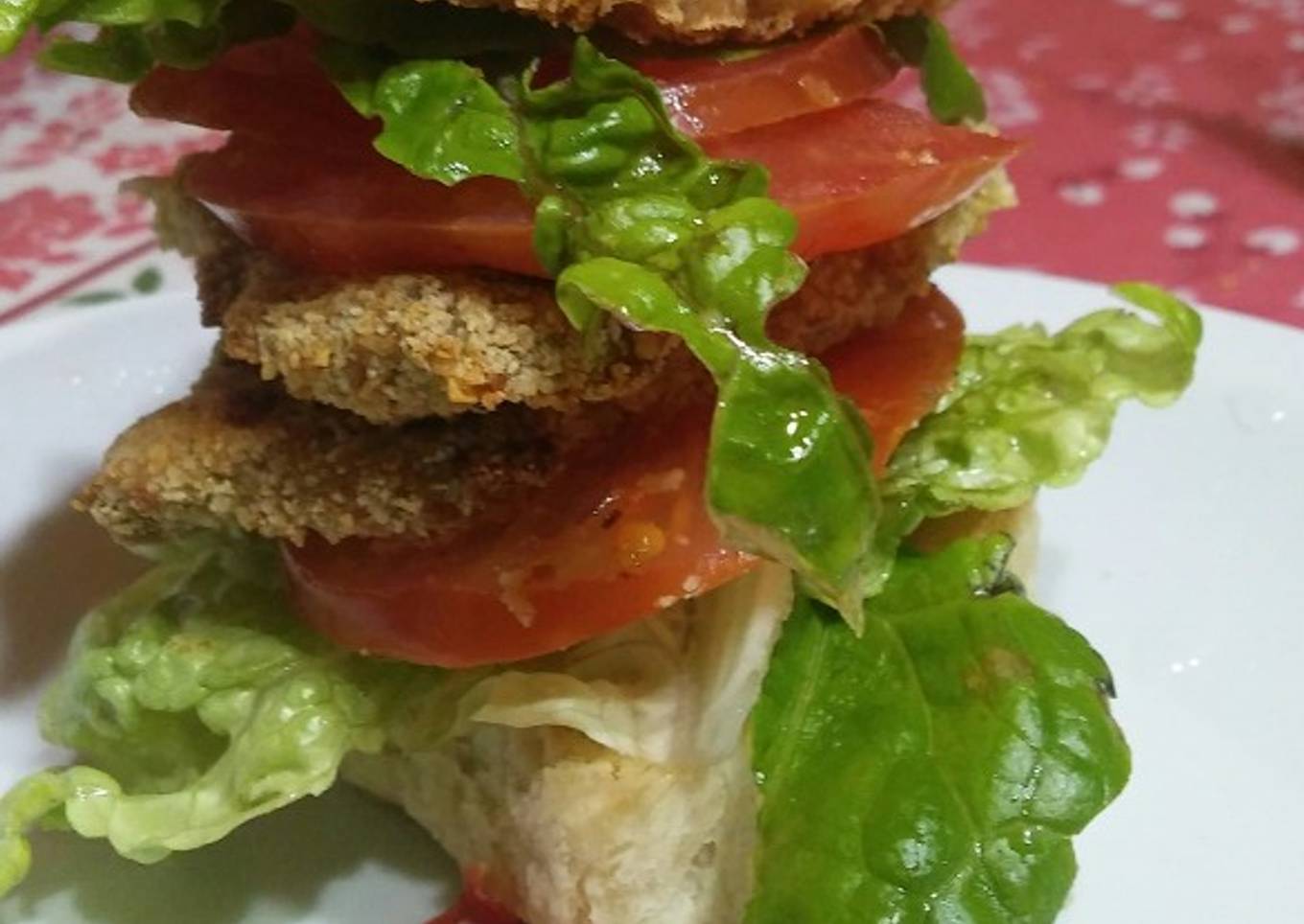 Hamburguesa vegana de lenteja muy rica 😇❤