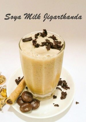 A picture of Soya milk Jigarthanda.