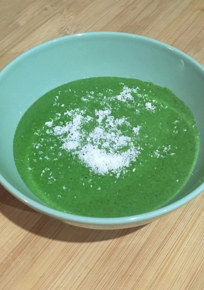 Una foto de Crema de espinacas