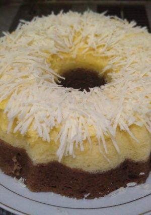 Foto resep Cake Kukus Lapis Coklat Keju