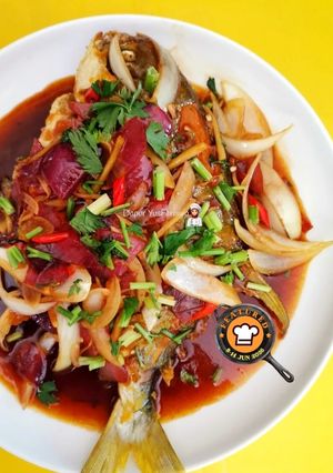 Gambar Ikan Bawal Emas Masak Sweet Sour