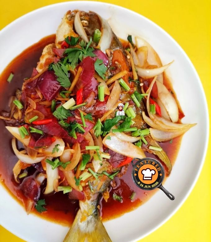 Gambar Ikan Bawal Emas Masak Sweet Sour