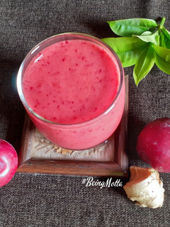 A picture of Plum-Ginger Juice.
