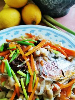 Gambar Ikan jenahak masak stim asam boi