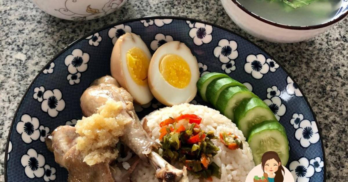 Resep Nasi Ayam Hainan Rice Cooker Presto Ayam Kampung Oleh Cooking