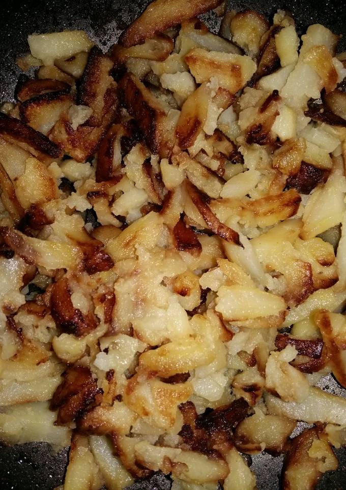 Картошка жареная на сале