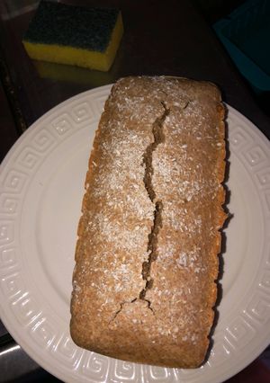 Una foto de Budín de coco integral