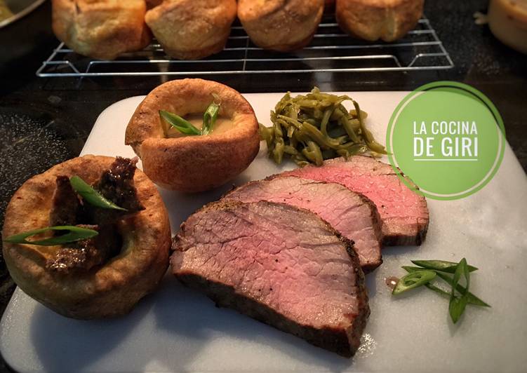 Roast Beef (Rosbif) & Yorkshire Pudding Receta De La Cocina De Giri ...