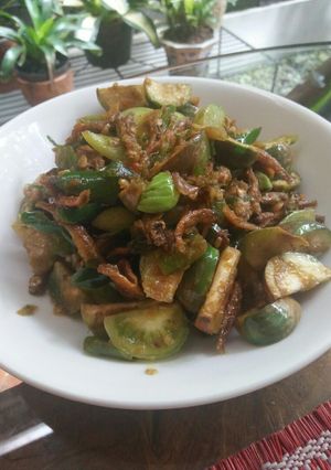 Foto resep Sambal Pete Terong Hijau