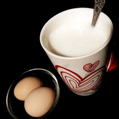 Egg Milk natural remedy for cough and cold A picture of Egg Milk natural remedy for cough and cold.