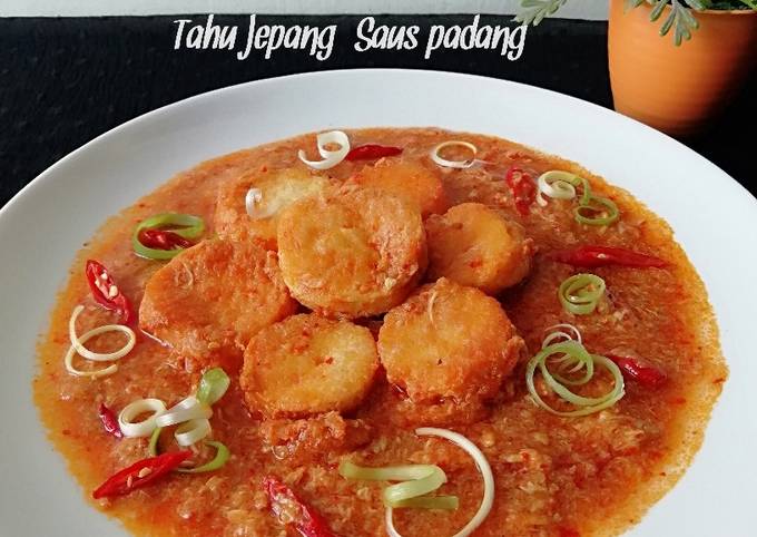 Resep 664.Tahu Jepang Saus Padang yang Enak Banget