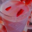 Strawberry milk shake
