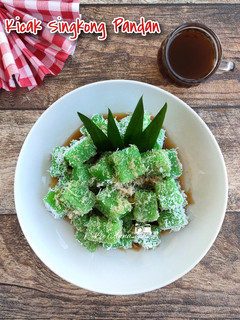 Foto resep Kicak Singkong Pandan