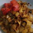Telor kentang saos tiram