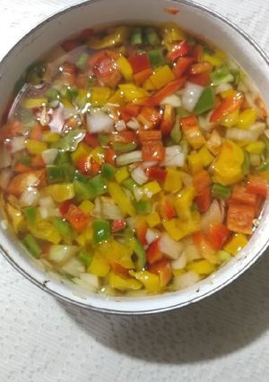 Una foto de Salsa criolla sésamo